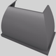 Vent-A-Hood® Designer Series 48" Gunsmoke Wall Mounted Range Hood-4
