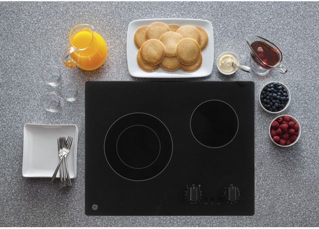 Table de cuisson électrique de 21 po GE® - Noir-3