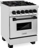 ZLINE Autograph Edition 24" Stainless Steel Pro Style Dual Fuel Range-1