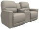 La-Z-Boy® Cade Pebble Chenille Power Reclining Loveseat with Console and Headrest-0