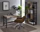 ACME Furniture Disho Light Weathered Oak Writing Desk with Black Base-1