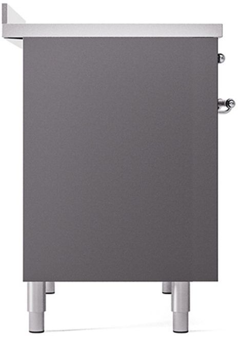 Ilve® Nostalgie II Series 40" Graphite Matte Pro Style Induction Range-3
