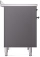 Ilve® Nostalgie II Series 40" Graphite Matte Pro Style Induction Range-3