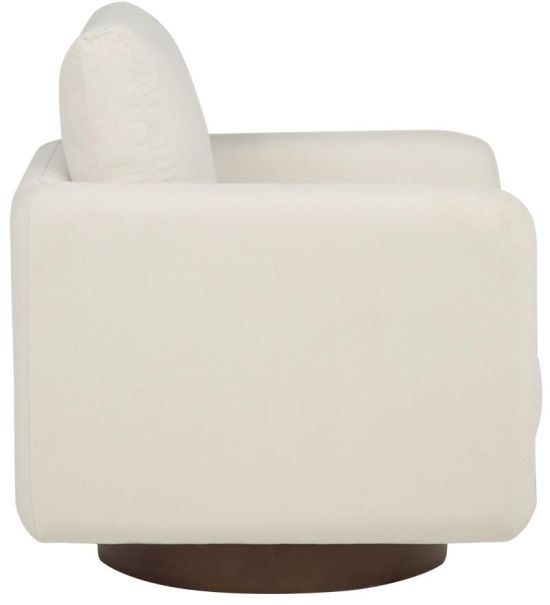 Coaster® Iris Ivory Upholstered Swivel Accent Chair-3