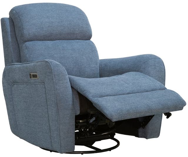 Parker House® Quest Midnight Blue Swivel Recliner-1