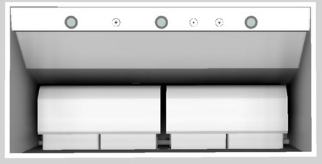 Vent-A-Hood® 48" White Wall Mounted Range Hood-3