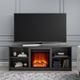 Ameriwood Home Mainstays Courtland Espresso 65'' Eletric Fireplace Media Console-4