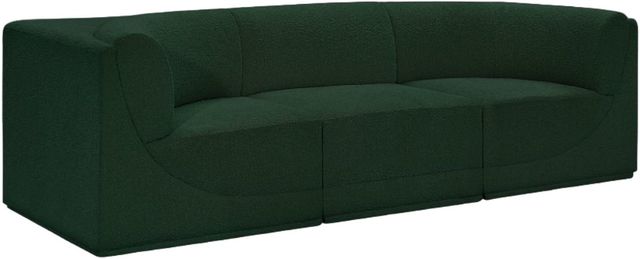 Meridian Furniture Ollie 3-Piece Green Sofa-0