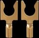 AudioQuest® 1410/G Spade Gold Pack of 40 Connectors-1