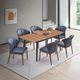 ACME Furniture Seraphyne 2-Piece Slate/Walnut Leather Side Chair Set-1