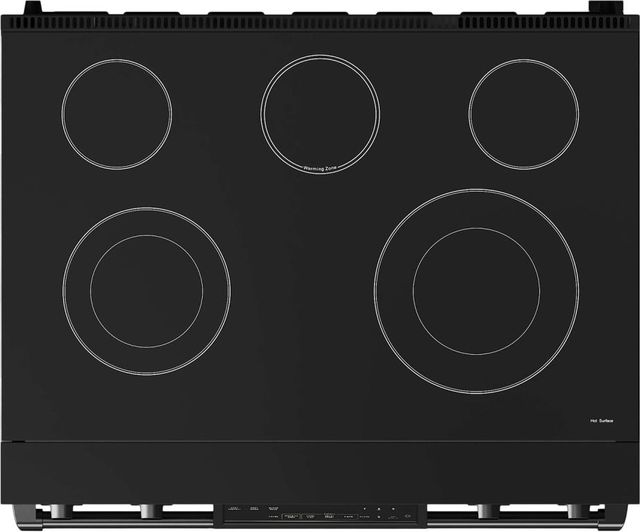 Thor Kitchen® Gordon Ramsay Series 36" Matte Black Pro Style Electric Range-1
