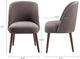 Olliix by Madison Park Charcoal Bexley Rounded Back Dining Chair-4
