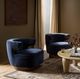 Four Hands Dottie Monte Navy Swivel Chair-1