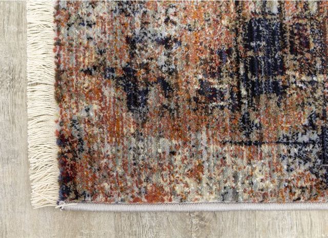 Kalora Interiors Serene Red Blue Beige 5'3" x 7'7" Rug-1