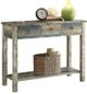 ACME Furniture Glancio Antique White/Teal Console Table-0