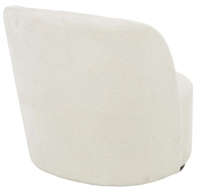 Deco Marche White Swivel Accent Chair-2