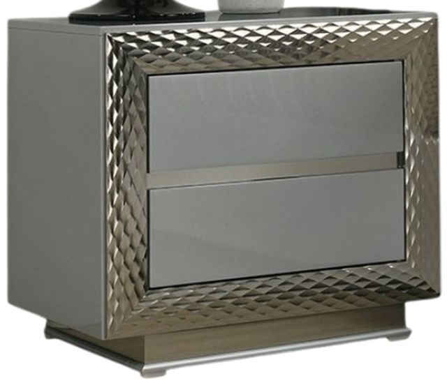 Furniture of America® Ventnor Gray Nightstand-0