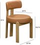 TOV Furniture Odessa Brown Leather Dining Chair-2