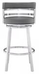 Armen Living Madrid Gray 26" Counter Stool-1