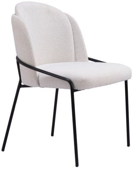 Zuo® Modern Jambi Ivory/Black Dining Side Chair-1