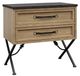 Bernards Tarrington Black/Cashew 2-Drawer Nightstand-0