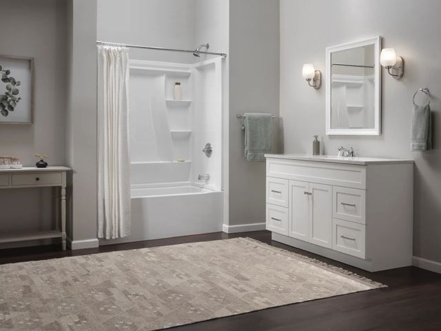 Delta Foundations® Chrome 2-Handle Blade Centerset Bathroom Faucet-1