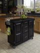 homestyles® Create-a-Cart Black/Black Granite Kitchen Cart-1