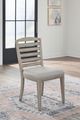 American Woodcrafters Heritage Coast 2-Piece Seat Oat Upholstered Side Chair Set-1