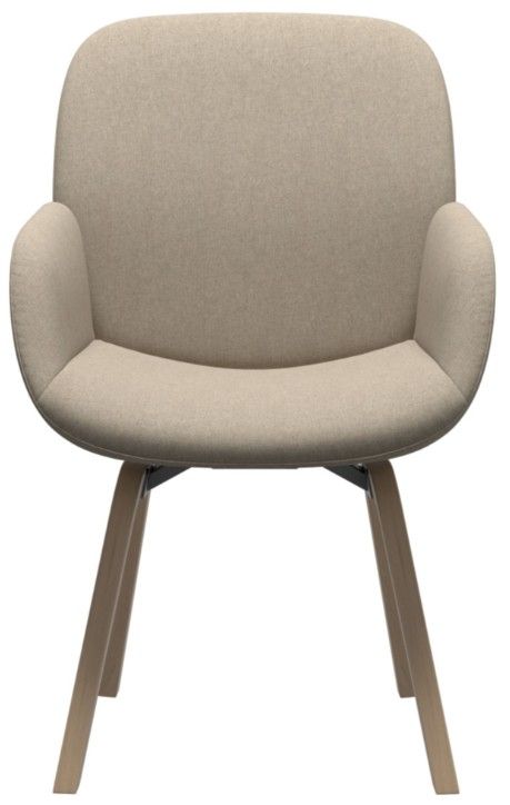 Stressless® by Ekornes® Customizable Bay Large Low Back Dining Arm Chair with Slanted Legs-1