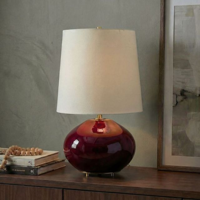 Uttermost® Allemand Ruby Red Glaze Table Lamp-1