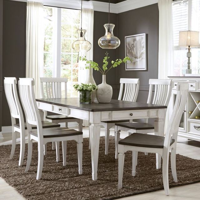 Liberty Furniture Allyson Park Charcoal/Wirebrushed White Dining Side Chair-2