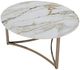 ACME Furniture Zaidee White Coffee Table with Champagne Base-4
