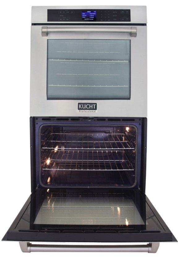 Kucht Professional 30" Stainless Steel Double Electric Wall Oven-2