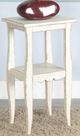Sunny Designs™ White Sand End Table with Lower Shelf-1