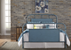 Liberty Furniture Vintage Distressed Blue Queen Metal Headboard-1
