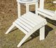 Linon Adirondack White Wooden Outdoor Ottoman-1