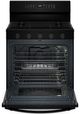 Whirlpool® 30" Black Freestanding Gas Range with Air Cooking Technology-1