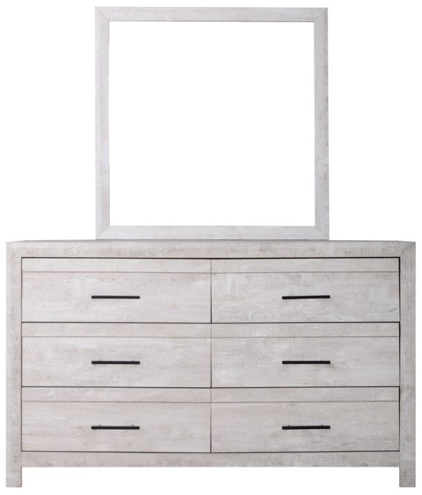 New Classic® Home Furnishings Biscayne 4-Piece Driftwood Eastern King Panel Bedroom Set-3
