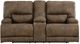 Signature Design by Ashley® Time-Piece Earth Power Reclining Loveseat with Console and Adjustable Headrest-1