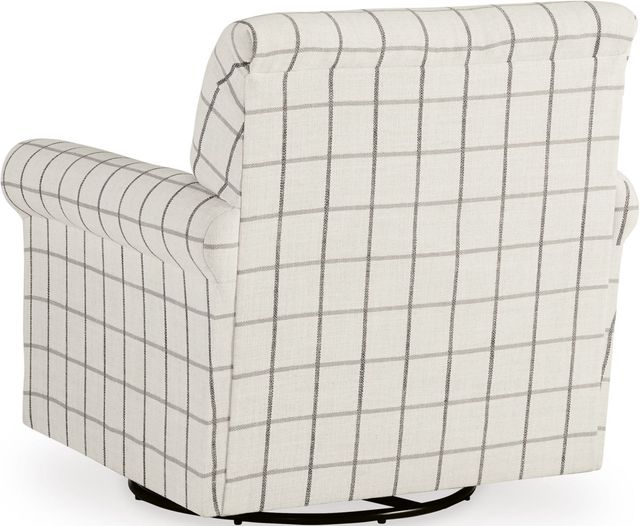 Benchcraft® Davinca Charcoal Swivel Glider Accent Chair-3