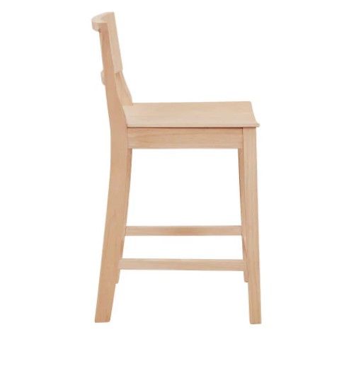 Linon Kentucky 2-Piece Unfinished Counter Stool Set-4