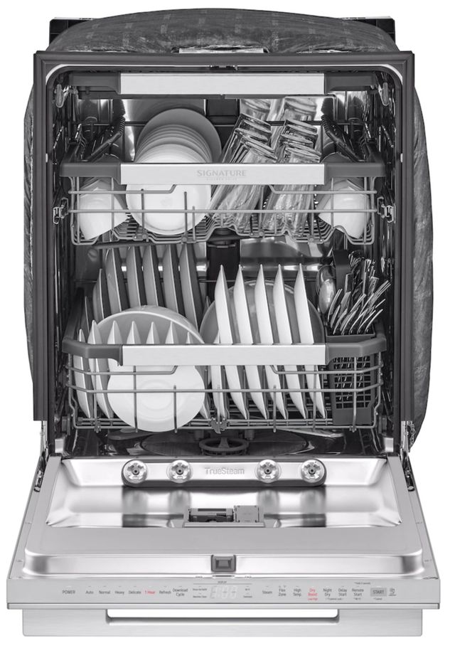 SKS Powersteam® 24" Satin Stainless Steel Top Control Built-In Dishwasher-2