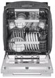 SKS Powersteam® 24" Satin Stainless Steel Top Control Built-In Dishwasher-2