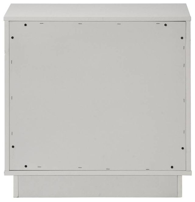 ACME Furniture Esther White/Silver High Gloss Nightstand-4