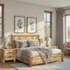 Magnussen Home® Laramie Honey Wheat King Panel Bed-1