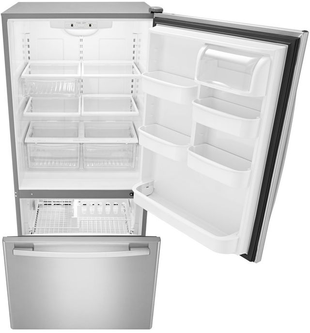 Amana® 22.07 Cu. Ft. Stainless Steel Bottom Freezer Refrigerator-1