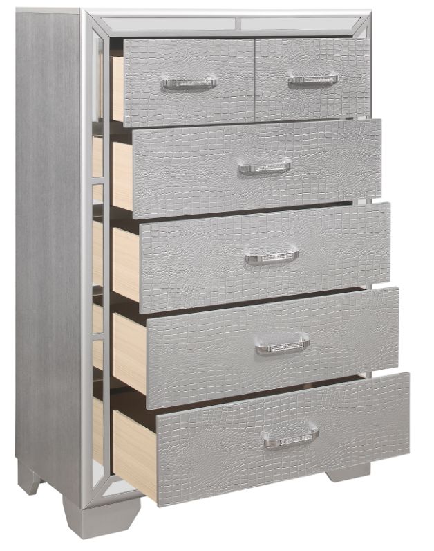 Mazin Furniture Aveline Silver Chest-2