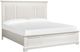 Magnussen Home® Kingston Whisper White King Panel Bed with Upholstered Headboard-0
