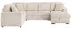 Coaster® Devonshire 3-Piece Camel U-Shape Sleeper Sectional and Storage Chaise -4
