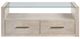 Steve Silver Co. Garland 3-Piece Glass Top Occasional Table with Washed Parchment Base Set-1